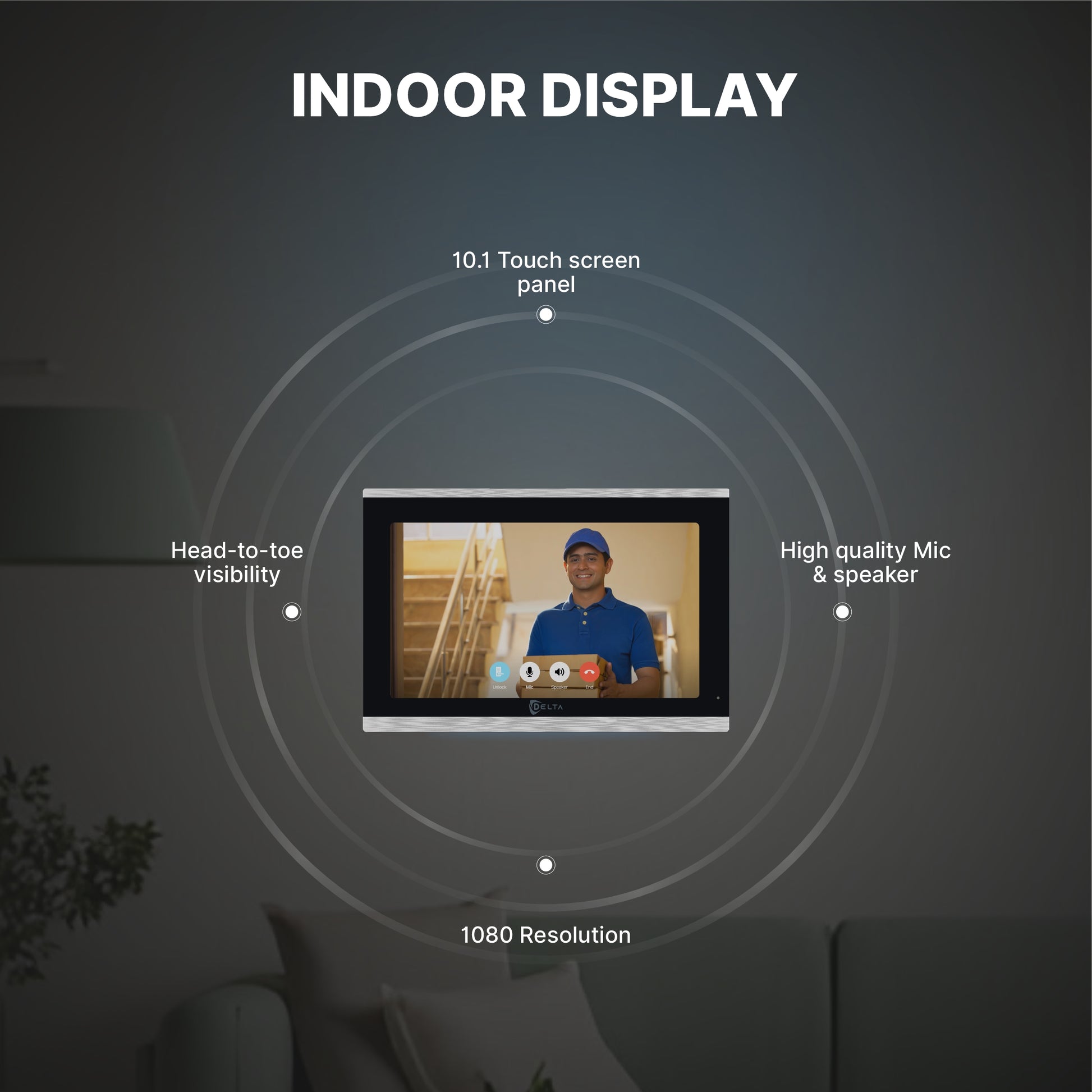 Video Door bell with Display -  Deltahome