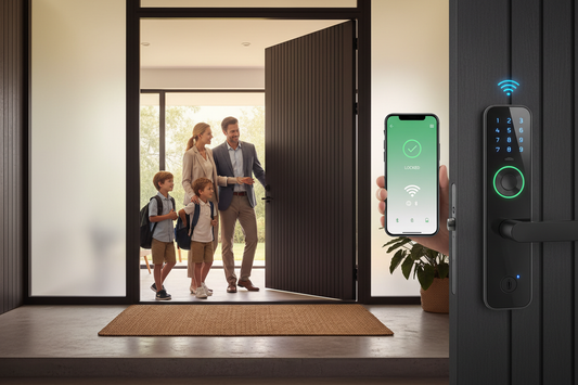 How Smart Door Locks Improve Home Security for Working Families