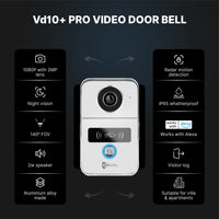 VD10+ Pro Video Door phone with D1 smart lock combo