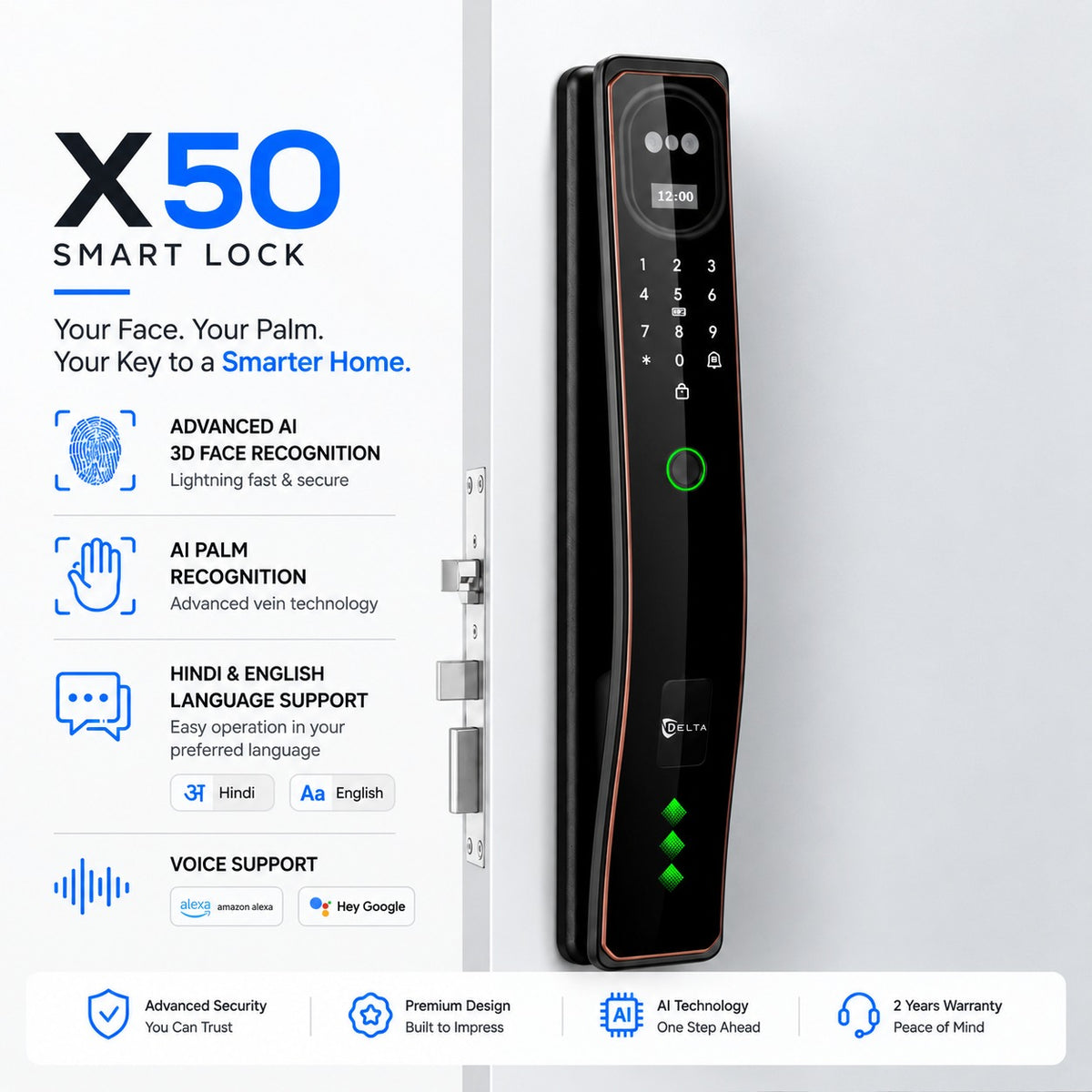 X50 Pro Smart Door Lock