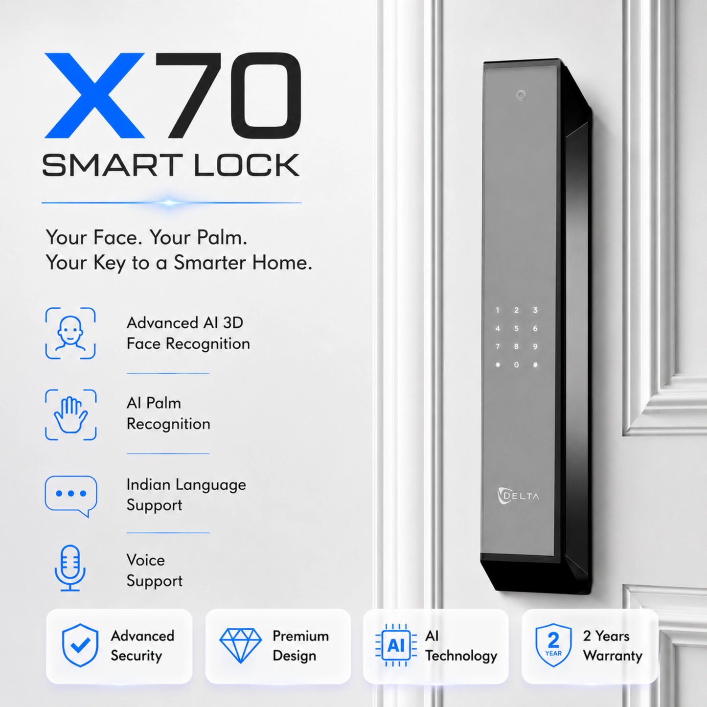 X70+ Pro Smart Door Lock