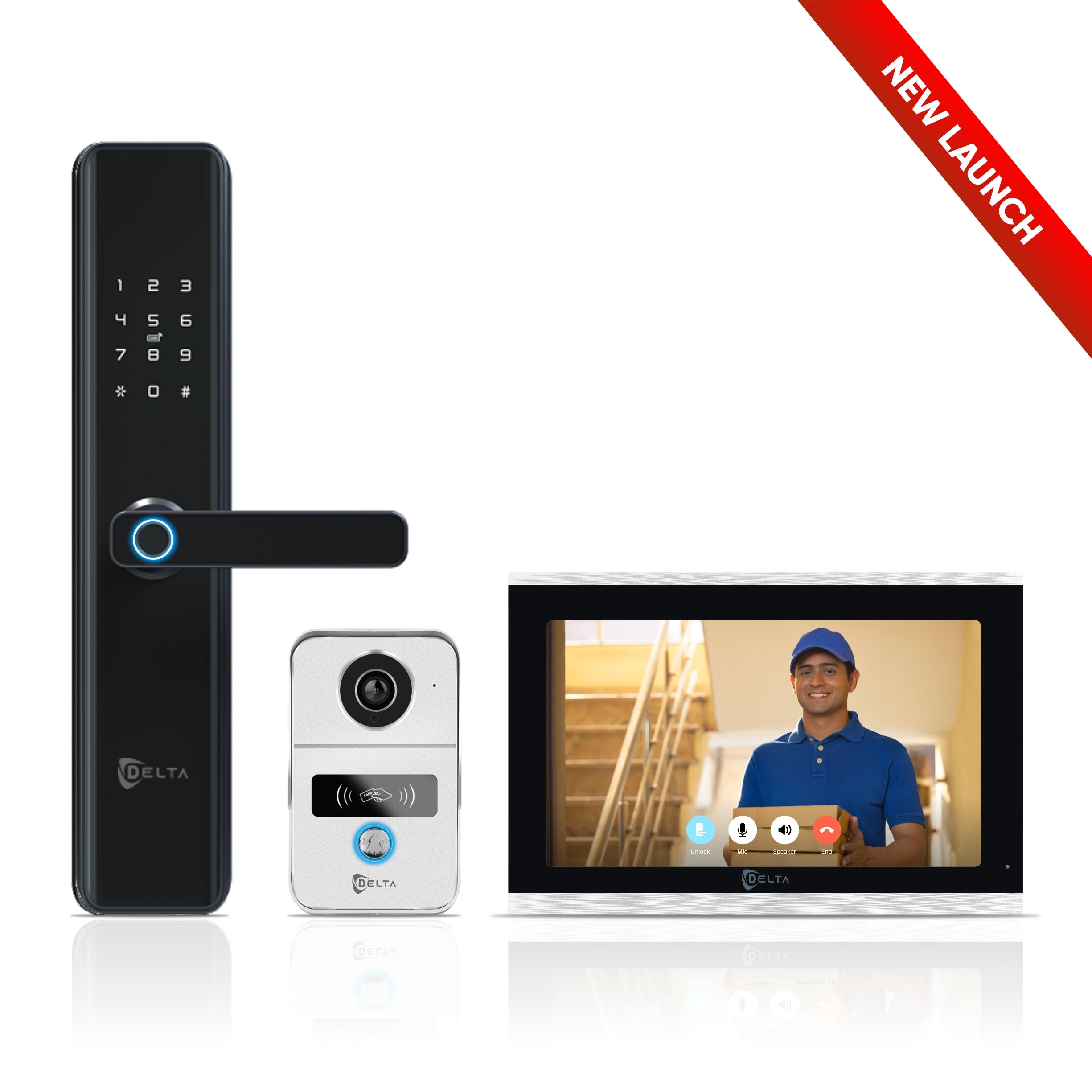 VD10+ Pro Video Door phone with D1 smart lock combo